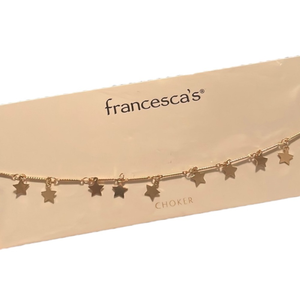 NWT🏷️ Francesca’s Gold Star Choker Necklace